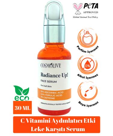 Cosmolive Anti-Blemish Vitamin C Face Serum Skin Tone Equalizer Brightening Acne Scar Serum