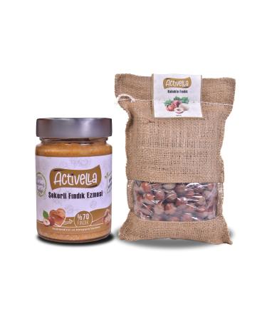 Activella Sugary Hazelnut Paste 320gr p Hazelnut + Shelled Hazelnut 500gr