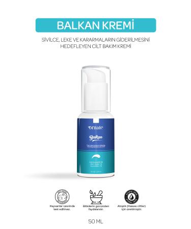 ORNATE Balkan Anti-Acne Whitening and Moisturizing Blemish Cream - Buy Online on GoSupps.com
