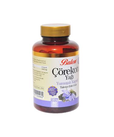 Balen Black Cumin Oil 1380 mg Soft 80 Capsules - Buy Online on GoSupps.com