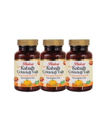 Balen Pumpkin Seed Oil Capsule 100 Capsules X 3 Pieces