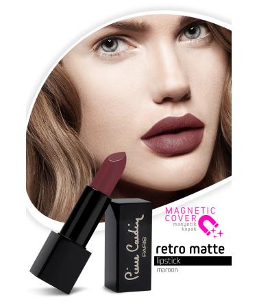 Pierre Cardin Retro Matte Lipstick - Maroon - 157
