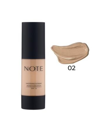 Note Cosmetics MATTIFYING EXTREME WEAR FOUNDATION 02 NATURAL B - Buy Online on GoSupps.com