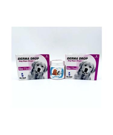 Dr Sed Pharma 11-20kg Dog Nape Drops 2 boxes + Supervet Vitamin tablets