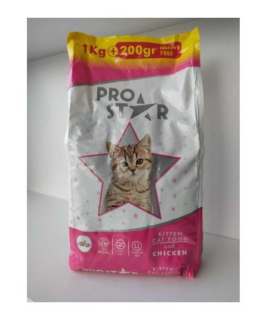 PRO STAR Chicken Kitten Food 1200gr - Buy Online on GoSupps.com
