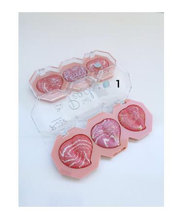 AILY COSMETICS Rose Just Beach Imported 3-Pack Terracotta Blush