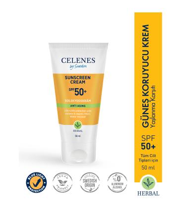 Celenes by Sweden Herbal Anti-Aging Sun Cream 50 Spf 50 ml - Buy Online on GoSupps.com
