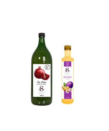 S heylaana Natural Pomegranate Vinegar 2000 ml - Natural Plum Vinegar 500 ml