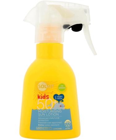 Solait Protects Your Child's Skin from Harmful UVA and UVB Rays 50+SPF Sun Cream 200 Ml