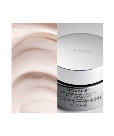 Oriflame Novage+ Multi-Active Anti-Aging Night Cream Light - Buy Online on GoSupps.com