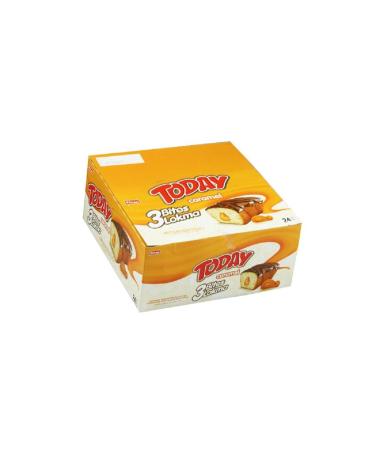 Elvan Today 3 Bites Caramel Cake 40 Gr. 24 Pieces (1 Box) - Buy Online on GoSupps.com