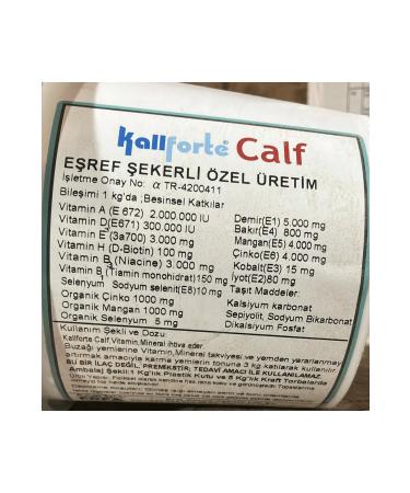 E REF SEKERL Calf Development Regulator Premix 1 Kg. - Buy Online on GoSupps.com