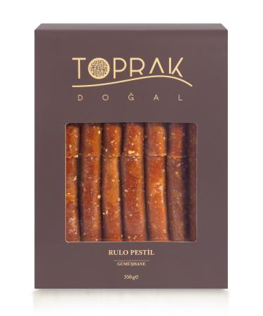 Toprak Natural Rolled Fruit Pulp 300 G G m hane - Hazelnut Paste Rolled Fruit Pulp - Healthy Snack - Additive-Free