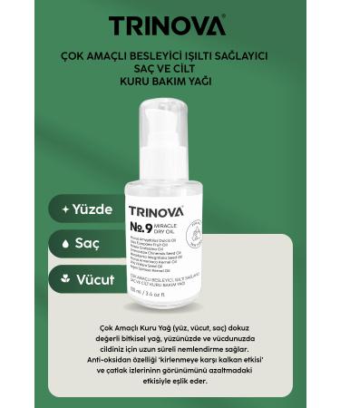 Trinova Multi-Purpose Dry Care Oil 100ml (FACE BODY HAIR) - Buy Online on GoSupps.com