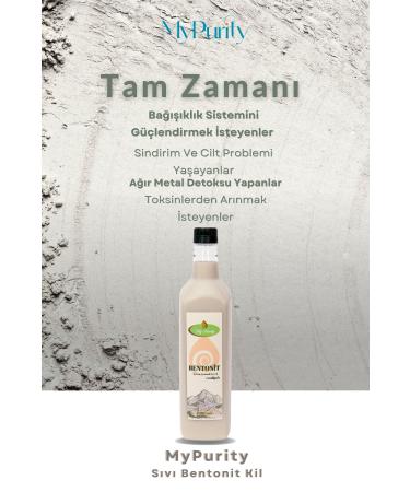 MyPurity Bentonite Clay Drinkable Liquid Montmorillonite Mineral Calcium 1 Liter 1000 Ml - Buy Online on GoSupps.com