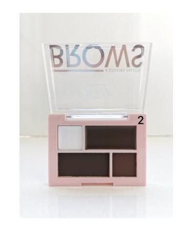 Roesia Rose Cosmetics Rose Brows 4-Pack Eyebrow Shadow