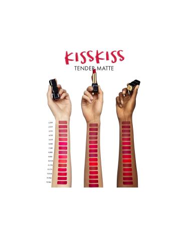 Guerlain KissKiss Tender Matte - 12 Hours Long-Lasting Delicate Shimmer Matte Lipstick 2.8 gr - Buy Online on GoSupps.com