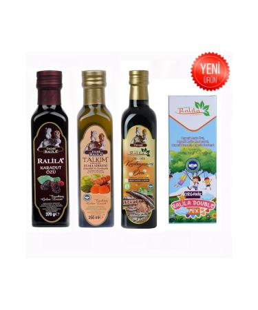 Durgun Bebe Ralila Organic Double Mix Carob Ginger Turmeric Black Mulberry Extract Set