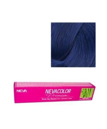 Neva Color Premium Permanent Cream Hair Dye 0.11 Intense Blue