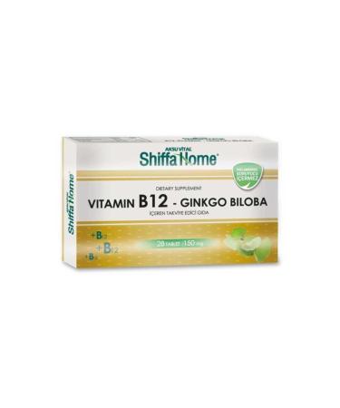 Shiffa Home Vitamin B12 Ginkgo Biloba 150 Mg 28 Tablets