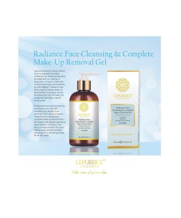 LEPUREICE Exclusive - Radiance Face Cleaning & Complete Make-Up Removal Gel - 250 ml.
