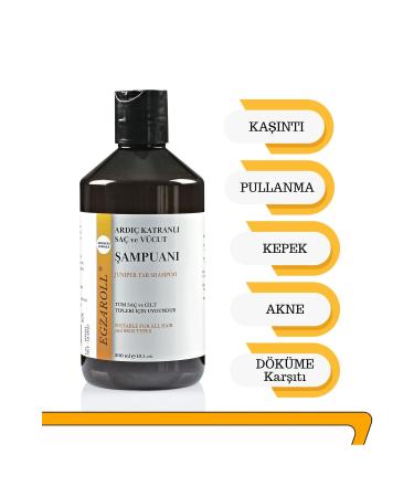 Egzaroll Juniper Tar Hair and Body Shampoo 300ml - Buy Online on GoSupps.com