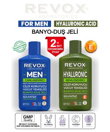 Revox Multi Mineral Complex Skin Revitalizing + Hyaluronic Acid Skin Moisturizing Shower Gel Economic Set