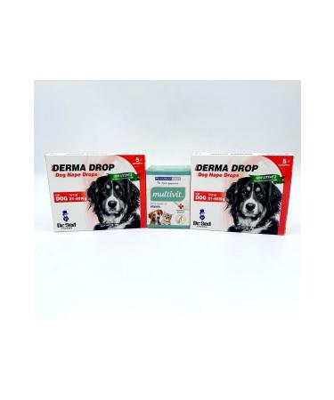 Dr Sed Pharma 21-40kg Dog Nape Drops 2 boxes + Pharmased Multivitamin