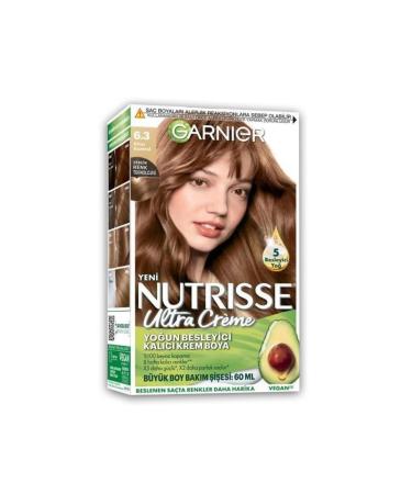 Garnier Nutrisse Intense Nourishing Permanent Cream Hair Dye 6.3 Golden Blonde