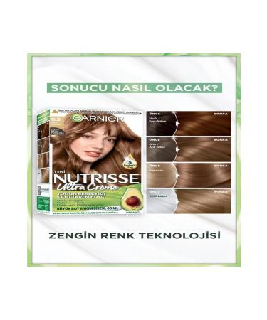 Garnier Nutrisse Intense Nourishing Permanent Cream Hair Dye 6.3 Golden Blonde - Buy Online on GoSupps.com
