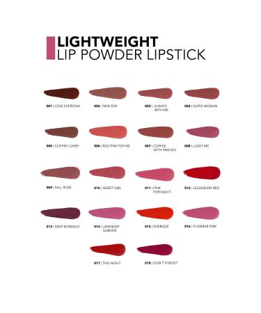 Flormar Ultra Light Matte Lipstick (Vivid Burgundy) - Lightweight Lip Powder - 018 Don't Forget - 8682536063753 - Buy Online on GoSupps.com