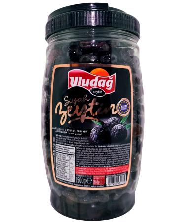 ULUDA OLIVE Uluda Olive Gemlik Table Black Olive 1500 gr Village Basket