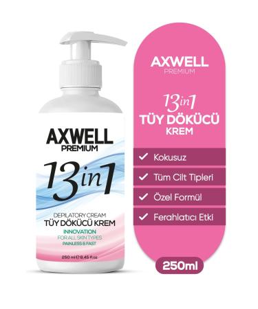 AXWELL PREMIUM Unisex Hair Removal Cream Body Leg Area For All Skin Types 250 ml