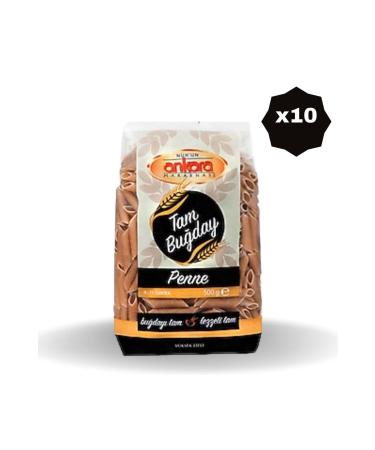 Nuh'un Ankara WHOLE WHEAT PENCIL PASTA 350 GR X 10 Pieces