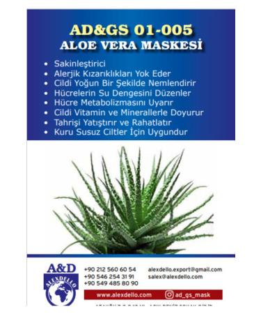 ALEXDELLO FACE CARE MASK Aloe Vera Mask