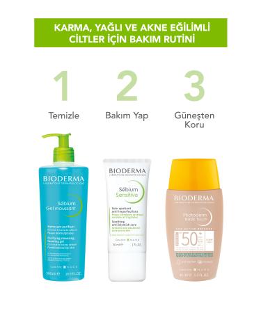 Bioderma Anti-Acne Moisturizer S bium Sensitive Care Cream for Acne-Prone Sensitive Skin 30 ML.. - Buy Online on GoSupps.com