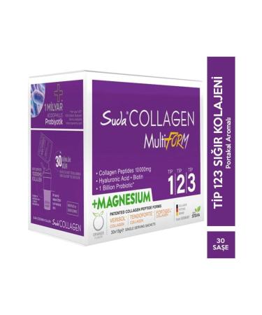 Water Collagen Multiform Orange Magnesium 30 Sachet 15 gr