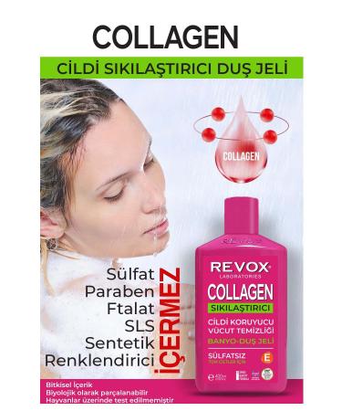 Revox Collagen Skin Firming Sulfate-Free Bath and Shower Gel 400 Ml - Buy Online on GoSupps.com