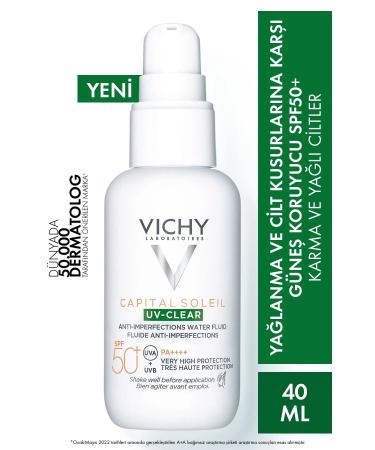 Vichy Capital Soleil UV-Clear Spf 50 Fluid Sunscreen 40 ml
