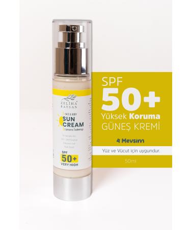 Zeliha Baysan High Protection Sun Cream for Sensitive Skin Spf 50+