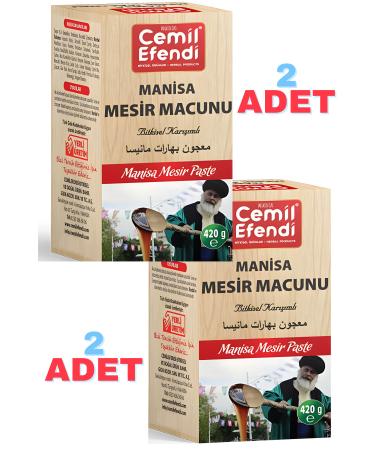 Cemil Efendi Manisa Mesir Paste 2 Pieces 420 gr Glass Jar