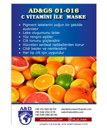 ALEXDELLO FACE CARE MASK Pore Cleansing Firming and Beauty Mask - Vitamin C Mask - 30 Gr. - Buy Online on GoSupps.com