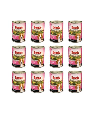 Bonnie Lamb Adult Dog Canned Food 400 gr X 12 Pieces