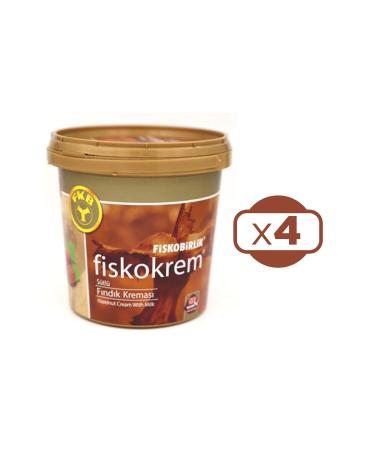 Fiskobirlik Fiskokrem Milk Hazelnut Cream 1Kg 4 pieces