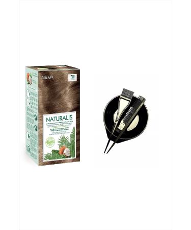 NEVA COSMETICS Naturalis Hair Dye 7.08 Sand Blonde 0 Vegan + 9030 Dye Bowl Container