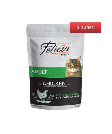 Felicia Pouch Chicken Cat Canned Food Grain-Free 85 gr X 3 Pieces