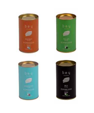 Bey Kahve Bey Coffee Roastery Introduction Package Nespresso Compatible Aluminum Capsule Coffee Set 4 x 10