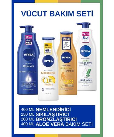 NIVEA Q10 Firming & Firming Bronzing Q10 & Body Milk & Aloe Vera Body Lotion