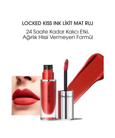 Mac Locked Kiss Ink 24hr Liquid Matte Lipstick - Vicious - 4ml PSSNS601