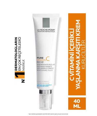 La Roche Posay Anti-Aging Radiance Care for Dry Skin Redermic C Cream 40 ml DEMBA286